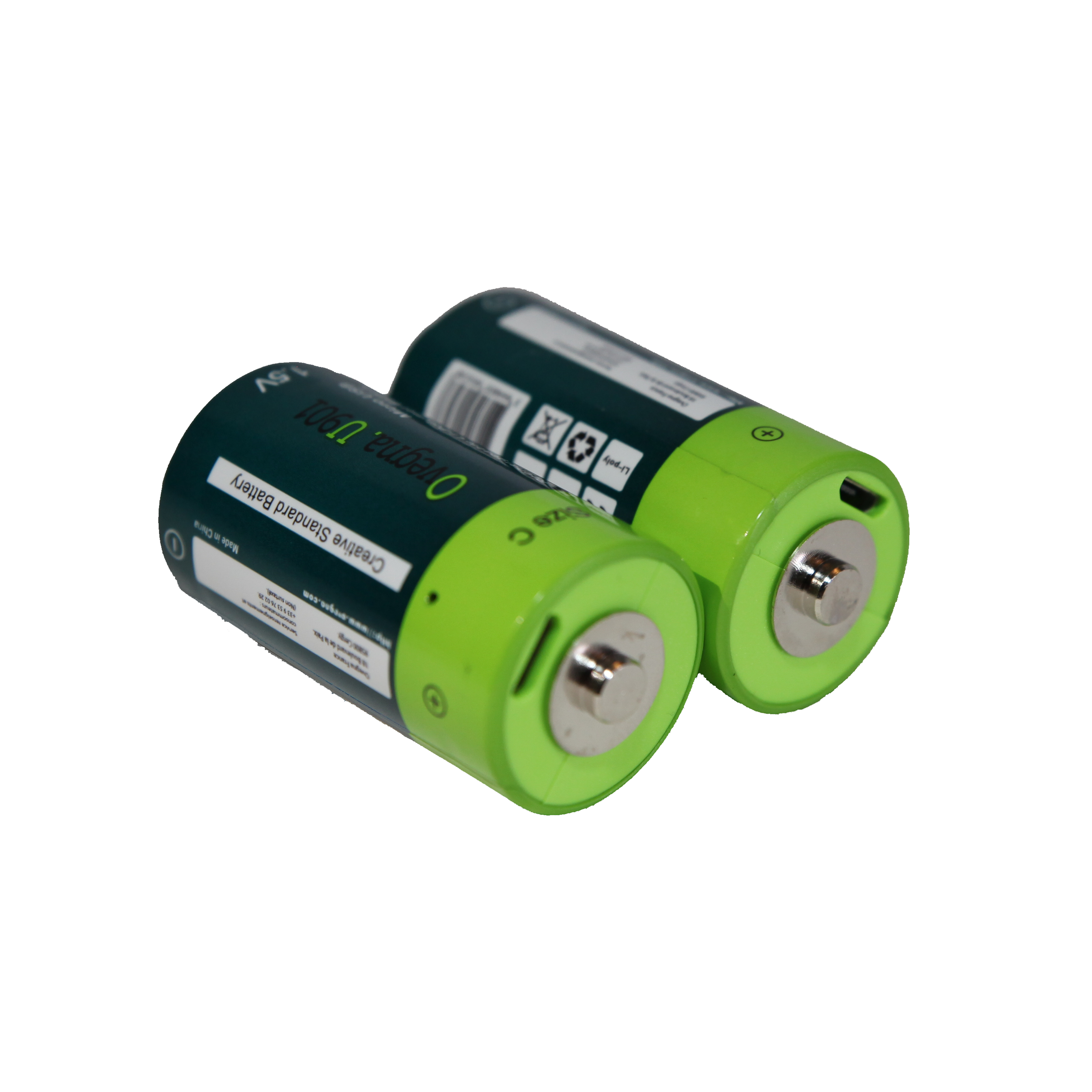 Ovegna U701 AAA Lithium-Ion Batteries (Non NiMH, Non-Alkaline) 600 mAh Rechargeable by Micro USB Input, 90 Minutes, 3000 Times, Charging Indicator, for Your Daily Needs Piles C : Ovegna U901 Green Hover