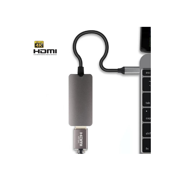 Ovegna PL008: USB Type-C to HDMI 4K Hub Metal Structure (Aluminum) 