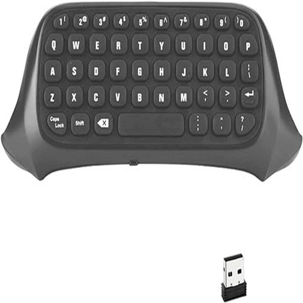 Ovegna WK1: Mini QWERTY Wireless Keyboard for Xbox One Controller, Xbox One S/X, X Series S/X, 2.4 GHZ, Audio Jack, Headphones, Earphones, Xbox LIVE, Chat, Email